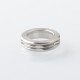 415 Style Slant Ring for 510 Drip Tip - Silver, Stainless Steel