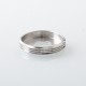 415 Style Decorative Ring Stand for RDA / RTA / RDTA Atomizer - Silver, Stainless Steel