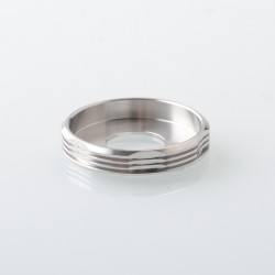415 Style Decorative Ring Stand for RDA / RTA / RDTA Atomizer - Silver, Stainless Steel