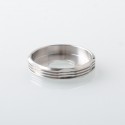 415 Style Decorative Ring Stand for RDA / RTA / RDTA Atomizer - Silver, Stainless Steel