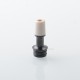 510 Drip Tip for RDA / RTA / RDTA Atomizer - Black + Beige, Stainless Steel + PEEK