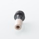 510 Drip Tip for RDA / RTA / RDTA Atomizer - Black + Beige, Stainless Steel + PEEK