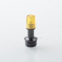 510 Drip Tip for RDA / RTA / RDTA Atomizer - Black + Brown, Stainless Steel + PEI