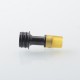 510 Drip Tip for RDA / RTA / RDTA Atomizer - Black + Brown, Stainless Steel + PEI