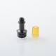 510 Drip Tip for RDA / RTA / RDTA Atomizer - Black + Brown, Stainless Steel + PEI