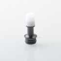 510 Drip Tip for RDA / RTA / RDTA Atomizer - Black + White, Stainless Steel + POM