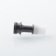 510 Drip Tip for RDA / RTA / RDTA Atomizer - Black + White, Stainless Steel + POM