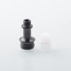 510 Drip Tip for RDA / RTA / RDTA Atomizer - Black + White, Stainless Steel + POM