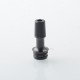 510 Drip Tip for RDA / RTA / RDTA Atomizer - Black + Black, Stainless Steel + POM