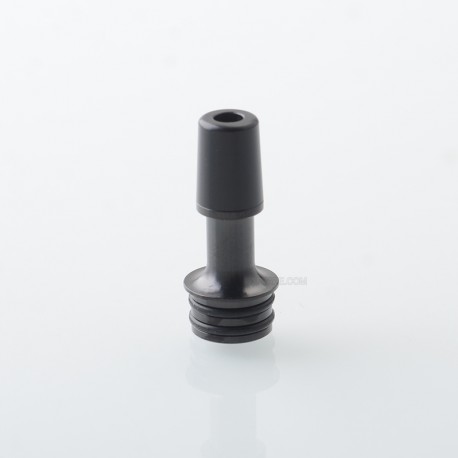 510 Drip Tip for RDA / RTA / RDTA Atomizer - Black + Black, Stainless Steel + POM