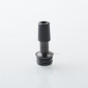 510 Drip Tip for RDA / RTA / RDTA Atomizer - Black + Black, Stainless Steel + POM