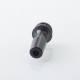 510 Drip Tip for RDA / RTA / RDTA Atomizer - Black + Black, Stainless Steel + POM
