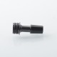 510 Drip Tip for RDA / RTA / RDTA Atomizer - Black + Black, Stainless Steel + POM
