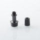 510 Drip Tip for RDA / RTA / RDTA Atomizer - Black + Black, Stainless Steel + POM