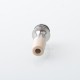 510 Drip Tip for RDA / RTA / RDTA Atomizer - Silver + Beige, Stainless Steel + PEEK