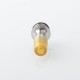 510 Drip Tip for RDA / RTA / RDTA Atomizer - Silver + Brown, Stainless Steel + PEI