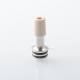 510 Drip Tip Set with 4 PCS Mouthpiece for RDA / RTA / RDTA Atomizer - Silver, Stainless Steel + POM + PEEK + PEI