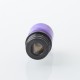 510 Drip Tip for RDA / RTA / RDTA Atomizer - Black + Purple, Stainless Steel + Resin