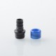 510 Drip Tip for RDA / RTA / RDTA Atomizer - Black + Blue, Stainless Steel + Resin
