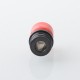 510 Drip Tip for RDA / RTA / RDTA Atomizer - Black + Red, Stainless Steel + Resin