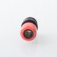510 Drip Tip for RDA / RTA / RDTA Atomizer - Black + Red, Stainless Steel + Resin
