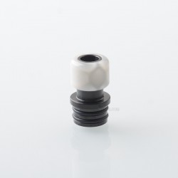 510 Drip Tip for RDA / RTA / RDTA Atomizer - Black + White, Stainless Steel + Resin
