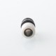 510 Drip Tip for RDA / RTA / RDTA Atomizer - Black + White, Stainless Steel + Resin