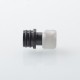 510 Drip Tip for RDA / RTA / RDTA Atomizer - Black + White, Stainless Steel + Resin