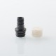 510 Drip Tip for RDA / RTA / RDTA Atomizer - Black + White, Stainless Steel + Resin