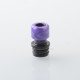 510 Drip Tip Set with 5 PCS Mouthpiece for RDA / RTA / RDTA Atomizer - Black, Stainless Steel + Resin