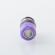 510 Drip Tip for RDA / RTA / RDTA Atomizer - Silver + Purple, Stainless Steel + Resin