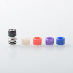 510 Drip Tip Set with 5 PCS Mouthpiece for RDA / RTA / RDTA Atomizer - Silver, Stainless Steel + Resin