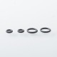 510 Drip Tip Set with 5 PCS Mouthpiece for RDA / RTA / RDTA Atomizer - Silver, Stainless Steel + Resin