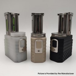 Jue SBS Side by Side Box Mod - White, 1 x 18350 / 18650