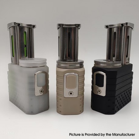 Jue SBS Side by Side Box Mod - White, 1 x 18350 / 18650