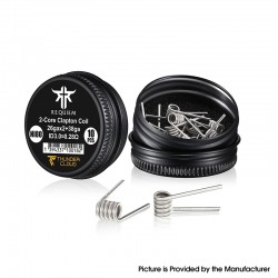 Authentic Thunder Cloud Ni80 2-Core Clapton Coil - 0.28ohm, 26ga x 2 + 38ga (10 PCS)