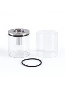 SXK NOLA Style RTA Replacement Extension Extender Tank Tube Kit - Transparent + Silver, 5.0ml