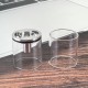 SXK NOLA Style RTA Replacement Extension Extender Tank Tube Kit - Transparent + Silver, 5.0ml