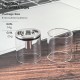 SXK NOLA Style RTA Replacement Extension Extender Tank Tube Kit - Transparent + Silver, 5.0ml