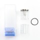 SXK NOLA Style RTA Replacement Extension Extender Tank Tube Kit - Transparent + Silver, 5.0ml