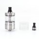 SXK NOLA Style RTA Rebuildable Atomizer - Silver, 3.2ml, Air Pin 0.8, 1.2, 1.5, 1.8, 2.0, 2.5, 3.0, 3.5mm, 22mm Diameter