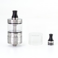 SXK NOLA Style RTA Rebuildable Atomizer - Silver, 3.2ml, Air Pin 0.8, 1.2, 1.5, 1.8, 2.0, 2.5, 3.0, 3.5mm, 22mm Diameter