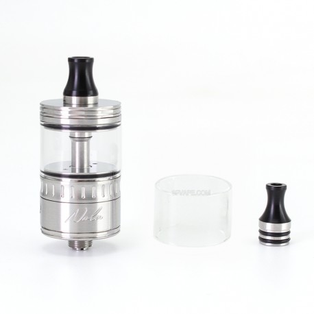 SXK NOLA Style RTA Rebuildable Atomizer - Silver, 3.2ml, Air Pin 0.8, 1.2, 1.5, 1.8, 2.0, 2.5, 3.0, 3.5mm, 22mm Diameter
