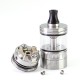SXK NOLA Style RTA Rebuildable Atomizer - Silver, 3.2ml, Air Pin 0.8, 1.2, 1.5, 1.8, 2.0, 2.5, 3.0, 3.5mm, 22mm Diameter