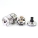SXK NOLA Style RTA Rebuildable Atomizer - Silver, 3.2ml, Air Pin 0.8, 1.2, 1.5, 1.8, 2.0, 2.5, 3.0, 3.5mm, 22mm Diameter