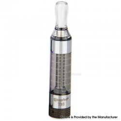 [Ships from Bonded Warehouse] Authentic Kangertech T3S eGo Clearomizer Tank Atomizer - Black, 3.0ml, 1.8ohm, 14mm (5 PCS)