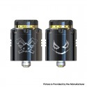 [Ships from Bonded Warehouse] Authentic Hellvape Dead Rabbit 3 RDA Atomizer - Shiny Black, Dual Coil, with BF Pin, 24mm