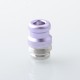 Rekavape Mission XV KB2 Style Replacement Integrated Drip Tip + Button Set for dotMod dotAIO V2 Pod - Purple, Glow-in-the-Dark