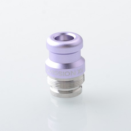 Rekavape Mission XV KB2 Style Replacement Integrated Drip Tip + Button Set for dotMod dotAIO V2 Pod - Purple, Glow-in-the-Dark