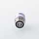 Rekavape Mission XV KB2 Style Replacement Integrated Drip Tip + Button Set for dotMod dotAIO V2 Pod - Purple, Glow-in-the-Dark